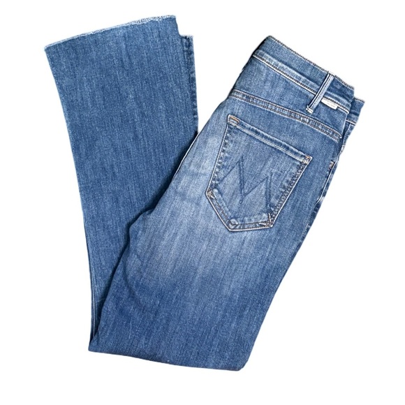 MOTHER The Hustler Ankle Fray Denim Jeans in Sweeter the Juice Blue Wash Size 27 - Picture 8 of 13